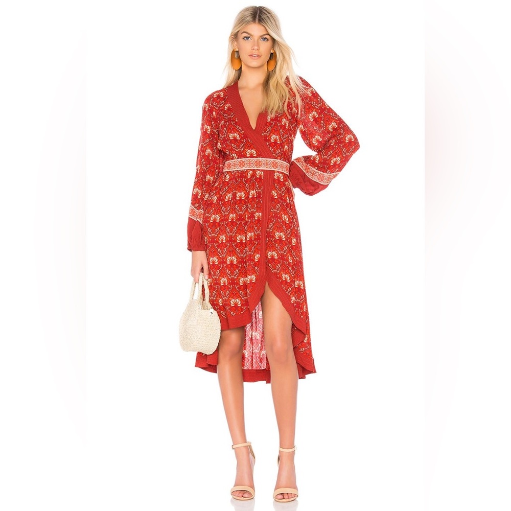 💥FLASH SALE💥Spell Jewel Soirée midi dress L Copper